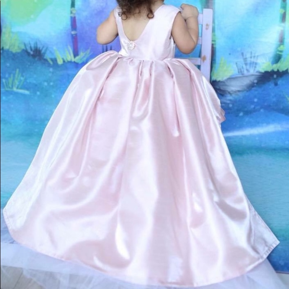 Toddler wedding party gown dress